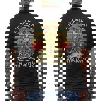 Vintage Eff You See Kay Why Oh You Tattooed Girl Yoga Men's Back Print T-shirt | Mazezy