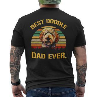Vintage Goldendoodle Dad Best Doodle Dad Ever V2 Men's T-shirt Back Print - Seseable