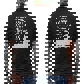 Vintage Hunting Buddies Call Me Dad Hunter Fathers Day Men's T-shirt Back Print - Thegiftio