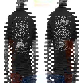 Vintage Made In 1953 Original Parts Birthday Men's Back Print T-shirt | Mazezy