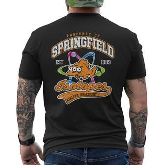 Vintage Property Of Springfield Isotopes Men's Back Print T-shirt | Mazezy