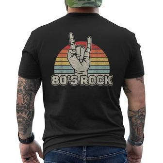 Vintage Retro 80S Rock Band Men's Back Print T-shirt | Mazezy