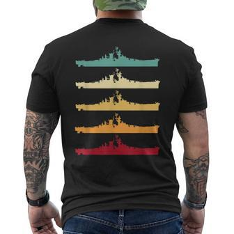Vintage Uss Alaska Cb-1 Battleship Men's T-shirt Back Print - Seseable
