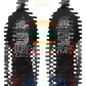 Vintage When All Else Fails Ham Radio Works Amateur Radio Men's Back Print T-shirt | Mazezy