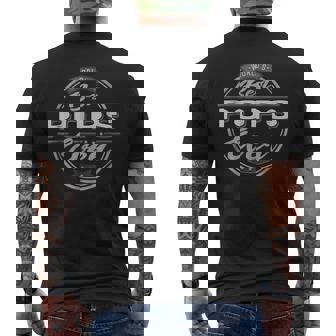 Vintage Worlds Best Pops Grandpa For Men Men's Back Print T-shirt | Mazezy