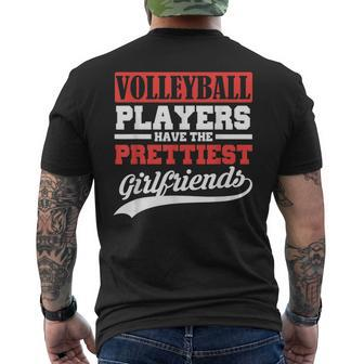 Volleyball Players Have The Prettiest Girlfriends Men's Back Print T-shirt | Mazezy