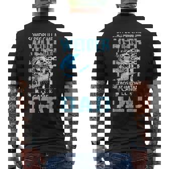 Welder Dad Fathers Day Daddy Men Welding Dad Men's T-shirt Back Print - Seseable