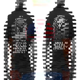 When Tyranny Becomes Law Rebellion Becomes Duty Patriotic Men's Back Print T-shirt | Mazezy