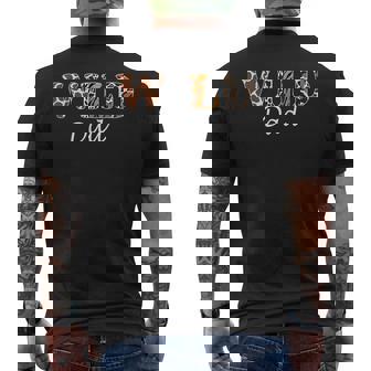 Wild Dad Zoo Born Wild Birthday Safari Jungle Wild Dad Mens Back Print T-shirt | Mazezy