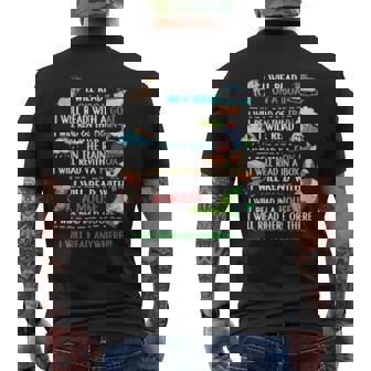 I Will Read Books On A Boat & Everywhere Reading Book Men's T-shirt Back Print - Seseable