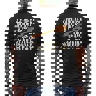 Wooden Spoon Survivor Champion T Men's Back Print T-shirt | Mazezy
