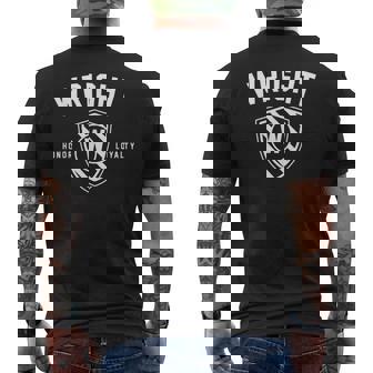 Wright Family Shield Last Name Crest Matching Reunion Mens Back Print T-shirt - Seseable