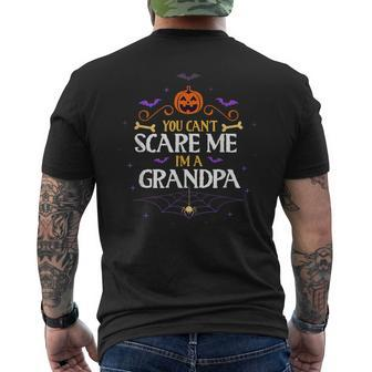 You Cant Scare Me Im A Grandpa Halloween Funny Mens Back Print T-shirt | Mazezy