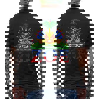 Zoe Shirt Cute Haiti Honored Flag Day Men's Back Print T-shirt | Mazezy