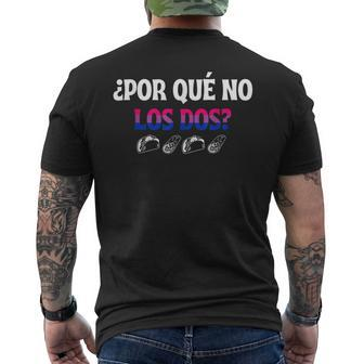 ¿Por Qué No Los Dos Why Not Both Funny Bisexual Pride Lgbtq Mens Back Print T-shirt | Mazezy UK
