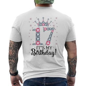 17 Its My Birthday 2005 17Th Bday For N Girls Men's T-shirt Back Print - Thegiftio UK