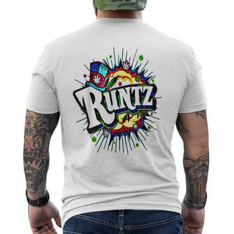420 Cannabis Culture Runtz Stoner Marijuana Weed Strain Men's Back Print T-shirt | Mazezy