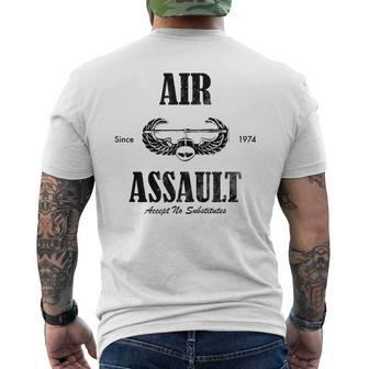 Air Assault Subdued Distressed Men's T-shirt Back Print - Seseable