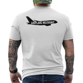 Airplane Mechanic I Fix Airplanes Mens Back Print T-shirt