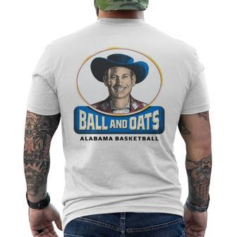 Alabama Basketball Ball And Oats Men's Back Print T-shirt | Mazezy