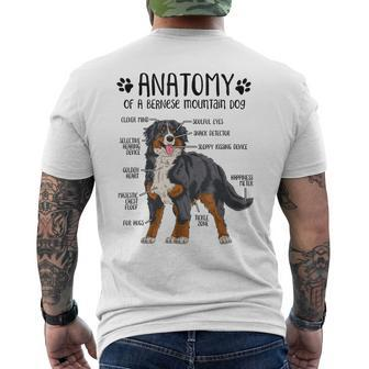 Anatomy Bernese Mountain Dog Berner Lover Men's Back Print T-shirt | Mazezy
