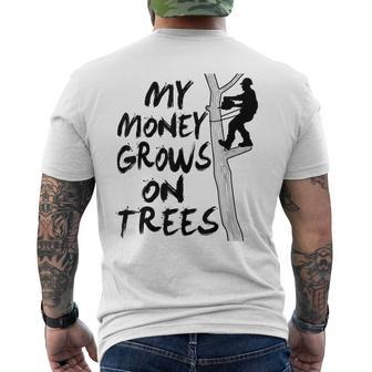 Arborist Tree Climber Logger Lumberjack For Men Men's T-shirt Back Print - Seseable