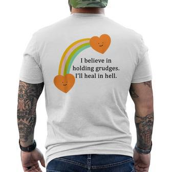 I Believe In Holding Grudges Men's T-shirt Back Print - Seseable