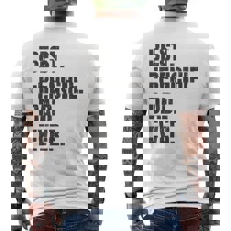 Best Frenchie Dad Ever French Bulldog Gifts Mens Back Print T-shirt | Mazezy