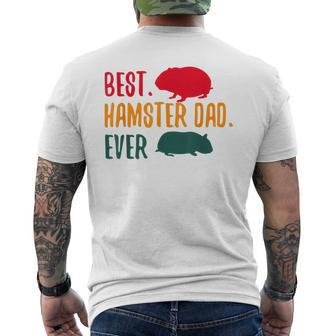 Best Hamster Dad Ever Hammy Hamster Lover Mens Back Print T-shirt - Seseable