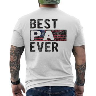 Best Pa Ever Proud Pa Grandpa Gift For Mens Mens Back Print T-shirt - Seseable