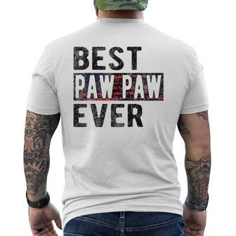 Best Paw Paw Ever Proud Paw Paw Grandpa Gift For Mens Mens Back Print T-shirt - Seseable