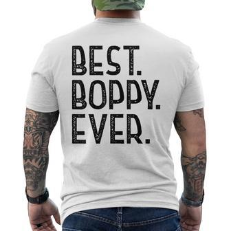 Boppy From Grandchildren Grandad Best Boppy Ever Gift For Mens Mens Back Print T-shirt - Seseable