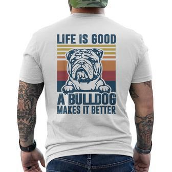 Bulldog For Dog Dad Dog Mom English Bulldog Men's T-shirt Back Print - Thegiftio UK