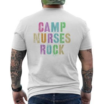 Camp Nurses Rocks Funny Camping Medical Crew Mens Back Print T-shirt | Seseable CA
