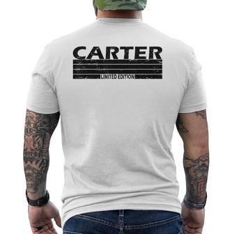 Carter Surname Limited Edition Retro Vintage Style Sunset Men's Back Print T-shirt | Mazezy