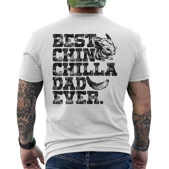 Chinchilla Daddy Father Best Chinchilla Dad Ever Men's Back Print T-shirt | Mazezy