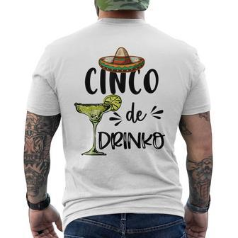 Cinco Drinko De Mayo Fiesta Squad Mexican Party 5 De Mayo Men's T-shirt Back Print - Thegiftio UK