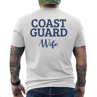 Coast Guard Wife Military Family Gift Coast Guard Family Mens Back Print T-shirt | Mazezy