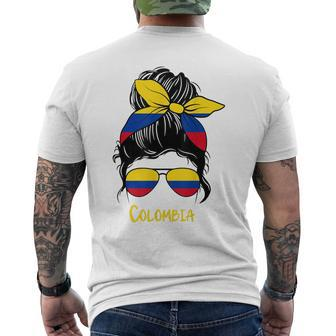 Colombiana Colombian Girl Mujer Colombia Men's Back Print T-shirt | Mazezy