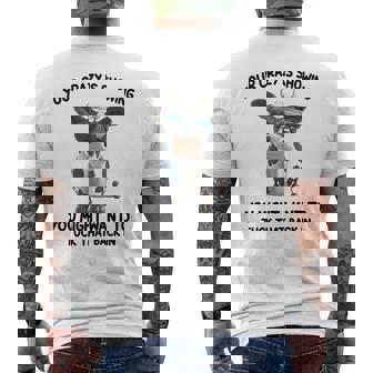 Cow Your Crazy Is Showing You Might Want To Tuck That Back Men's T-shirt Back Print - Thegiftio