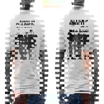 Drawing Jimmy G Can I Kick It Men's Back Print T-shirt | Mazezy