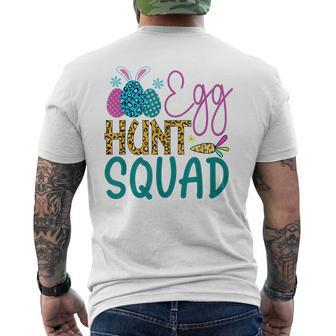 Easter Family Egg Hunt Squad Matching Mom Dad Kids Men's Back Print T-shirt | Mazezy