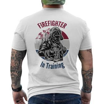 Fire Fighter In Training Men's T-shirt Back Print - Seseable