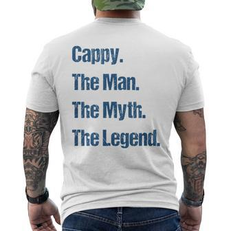 Fun Grandpa The Man The Myth The Legend Gift For Mens Mens Back Print T-shirt - Seseable