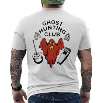 Ghost Hunting Club Baseball T Men's Back Print T-shirt | Mazezy