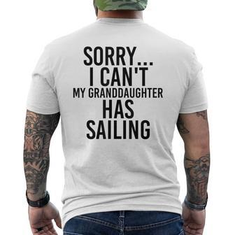 Grandpa Grandma | My Granddaughter Has Sailing Mens Back Print T-shirt | Mazezy