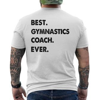 Gymnastics Coach Profession Best Gymnastics Coach Ever Mens Back Print T-shirt - Seseable