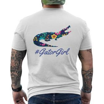 Hashtag Gator Girl Floral Men's T-shirt Back Print - Thegiftio UK
