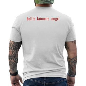 Hells Favorite Angel Hells Favorite Angel Men's Back Print T-shirt | Mazezy