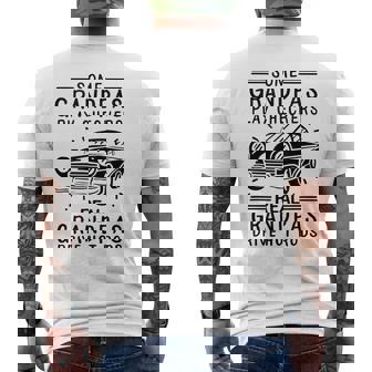Hot Rod Dragracing Hot Rod Grandpa Horsepower Men's Back Print T-shirt | Mazezy